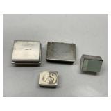 4 STERLING MINI BOXES 2.6 OZT