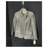 ALFRED DUNNER WOMAN JACKET FAUX SCALE FABRIC