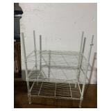 WIRE COATED RACK 3 SHELF ADJUSTABLE 31" H X 24" W