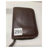 BROWN COACH ZIPPER WALLET