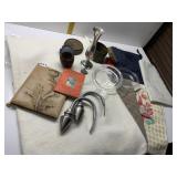 DRAPERY TIE BACK, VASE, CUP HOLDERS, HEATING PAD