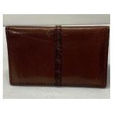 CHARLES UNDERWOOD ALLIGATOR ON KID LEATHER CARD