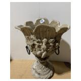 COMPOSITION URN W/ CHERUB