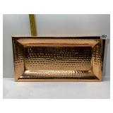 SOLID COPPER CRATE AND BARREL TRAY MADE IN INDIA,