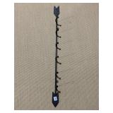 ARROW SHAPED COAT HOOK, 40" LONG