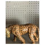 LEATHER WRAP LEOPARD FIGURE