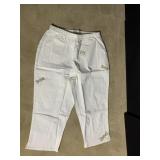 QUACKER FACTORY LADIES WHITE PANTS 1X NEW