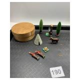 SERIX ZONE GERMANY BANDED BOX, WOOD MINIATURE