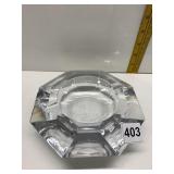 VAL ST LAMBERT CRYSTAL ASHTRAY