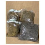 4 BAGS OF MOSS INCLUDING OREGON AND AMERICAN