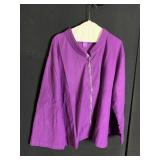 SUZANNE SOMERS 2X 2PC ZIP FRONT TOP AND PANTS SET