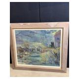 PAINTING ON CANVAS NO VISIBLE SIGNATURE