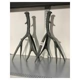 METAL ANTLER TAPER CANDLE HOLDERS, 18" H