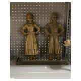 CAST IRON DUTCH BOY AND GIRL ANDIRONS, 16"