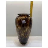 14" H - 2 TONE BROWN GLASS VASE