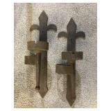 IRON 16" H CANDLE HOLDERS