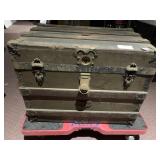 ANTIQUE FLAT TOP TRUNK