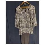 CSC STUDIO TOP AND PANTS SET BROWN 2X NEW