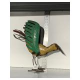 16"H METAL PAINTED BIRD, STANDING YARD ORNAMENT