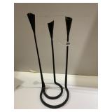 UNIQUE IRON CANDLE HOLDER, 3 CANDLES. 20"H