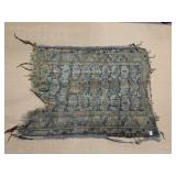 CARPET ANTIQUE HAS HOLES 48" X 38"