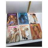 6 ISSUES OF PLAYBOY MAGAZINE FROM 167, 1971-1973