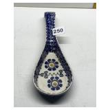 MANUFACTURE BOLESLAW POLISH POTTERY SPOON REST