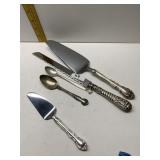 STERLING FONTANA CAKE LIFTERS, TEASPOON, WRAPPED