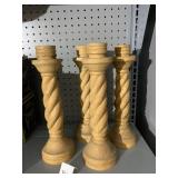 10" H TWISTED CENTER CANDLESTICKS