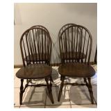 L. HITCHCOCK SIGNED DINING CHAIRS - GOOD