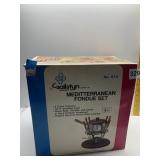 NEW FONDUE MEDITERRANEAN SET IN BOX