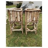 LOG PLANTERS 26" H X 12" SQUARE