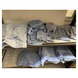 BATH TOWELS, WASH CLOTHES LIGHT BLUE