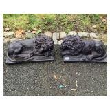 MOLDED LIONS 16" W X 8.5" D