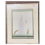 ORIGINAL ARTWORK, CHRYSLER BUILDING, POLITICAL