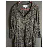 COUNTESS LUANN SIZE SZ 2X BLACK LACE TOP AND