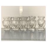 ROYAL GALLERY LEAD CRYSTAL ITALY VASES