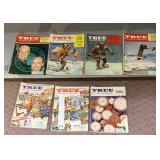 TRUE NO 1 MANS MAGAZINE, 7 ISSUES, 1950