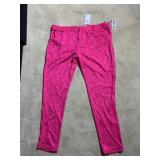 VICKIE TIEL SZ 20 PINK LACE OVERLAY PANTS NEW