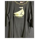 QUAKER FACTORY SAILBOAT LONG SLEEVE TOP 2X NEW