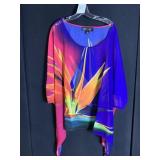 COLLEEN LOPEZ SEMI SHEER COVER TOP 2X NEW