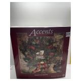 EVENING WITH FRIENDS, HOLIDAY WREATH DEPT. 56 IN