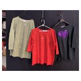 3 NEW QUACKER FACTORY 1 X TOPS