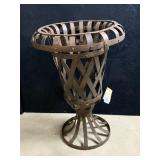 LATTICE DESIGN URN METAL 21" H X 14" W