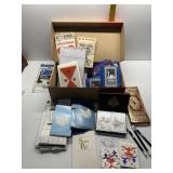 BRIDGE TALLY BOOKS, ZEBRA LEAD PENCILS, GOLD TONE