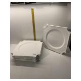 MOGGAHEDEH DESIGNS 13X13 WHITE CERAMIC CHARGER
