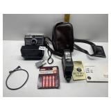 INSTAMATIC 304 CAMERA, FLASH UNIT, ETC.