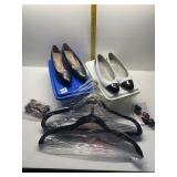 NEW HANGER SET W/ HOOTS & 2 PAIRS SHOES