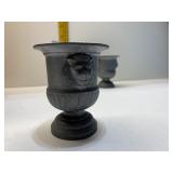 ENGLAND PEWTER 3.7"H URNS