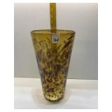 BLOWN GLASS 12" H MEXICO VASE